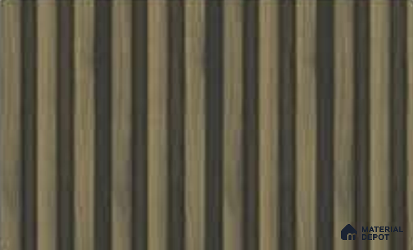 Spiced Walnut 10 ft x 0.5 ft (3060x150 mm) Linea Design Interior & Exterior Wall & Ceiling Panel - 15 mm | Suitable for Balcony, Facade & Open Area | Width is Subjected to 5% Variation
