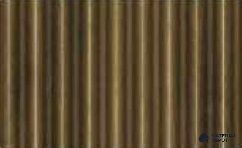 Spiced Walnut 10 ft x 0.85 ft (3060x260 mm) Prism Dual Tone Design Interior & Exterior Wall & Ceiling Panel - 21 mm | Suitable for Balcony, Facade & Open Area | Width is Subjected to 5% Variation