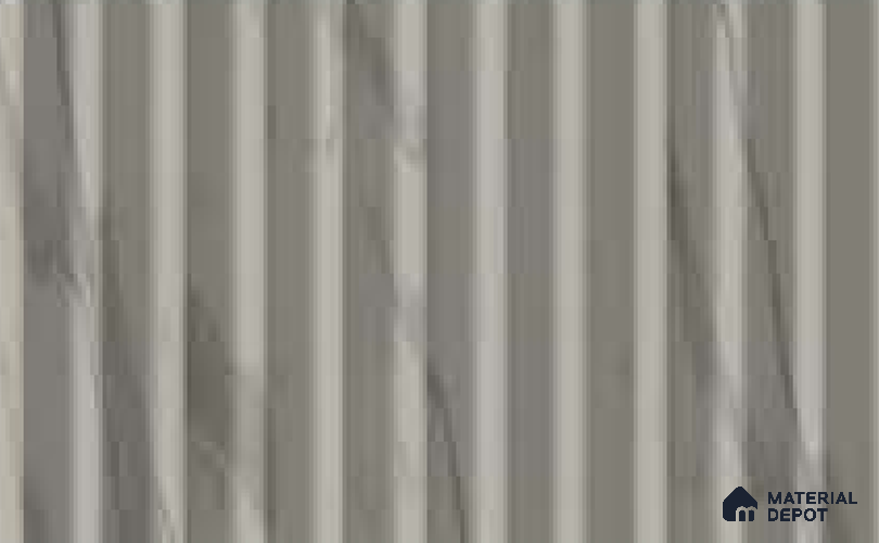 Statuario 10 ft x 0.6 ft (3060x180 mm) Arch Design Interior & Exterior Wall & Ceiling Panel - 17 mm | Suitable for Balcony, Facade & Open Area | Width is Subjected to 5% Variation
