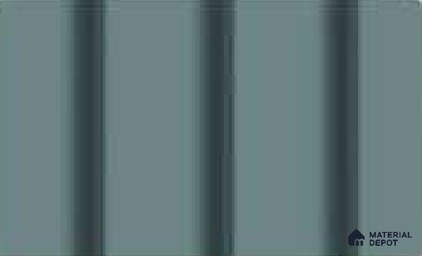 Steel Blue 10 ft x 0.89 ft (3060x270 mm) Wave Pastel Design Interior & Exterior Wall & Ceiling Panel - 16 mm | Suitable for Balcony, Facade & Open Area | Width is Subjected to 5% Variation