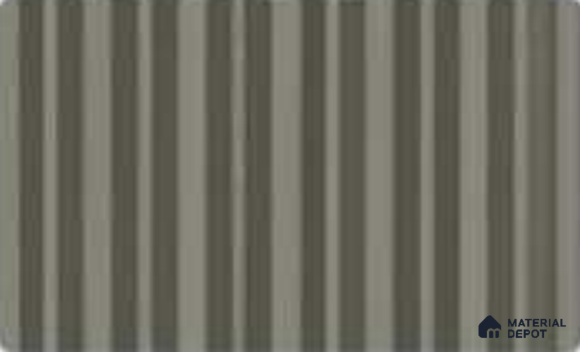 White Mist 10 ft x 0.89 ft (3060x270 mm) Stripes Design Interior & Exterior Wall & Ceiling Panel - 20 mm | Suitable for Balcony, Facade & Open Area | Width is Subjected to 5% Variation