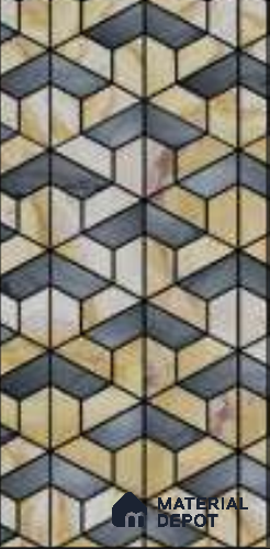 Brown Geometric Look PVC Decorative Wall Panel PN 03742 4 ft x 2 ft - 4 mm | Suitable for Feature Wall, TV Unit & Living Room | Width is Subjected to 5% Variation