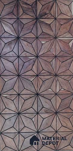 Brown Geometric Look PVC Decorative Wall Panel PN 03732 4 ft x 2 ft - 6 mm | Suitable for Feature Wall, TV Unit & Living Room | Width is Subjected to 5% Variation