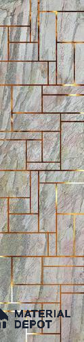 Grey Luxury Look PVC Decorative Wall Panel PN 03760 8 ft x 2 ft - 8 mm | Suitable for Feature Wall, TV Unit & Living Room | Width is Subjected to 5% Variation