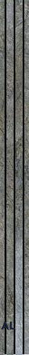 Grey Stone Louver PN 03751 8 ft x 7.9 inch PVC Panel - 14 mm | Suitable for Feature Wall, TV Unit & Living Room | Width is Subjected to 5% Variation