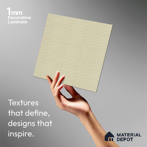 Beige Terrazzo Look LM 02832 Floral Fusion 8 ft x 4 ft Capella Finish Decorative Laminate - 1 mm | Suitable for TV Unit, Wardrobe, Kitchen Cabinets