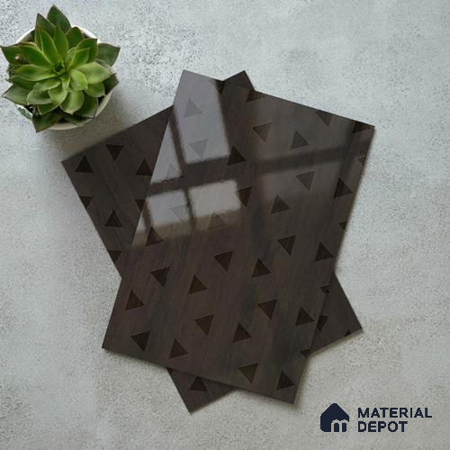 Brown Marble Look LM 02927 Nuro Oak 8 ft x 4 ft Diamond Daze Finish Decorative Laminate - 1 mm | Suitable for TV Unit, Wardrobe, Kitchen Cabinets