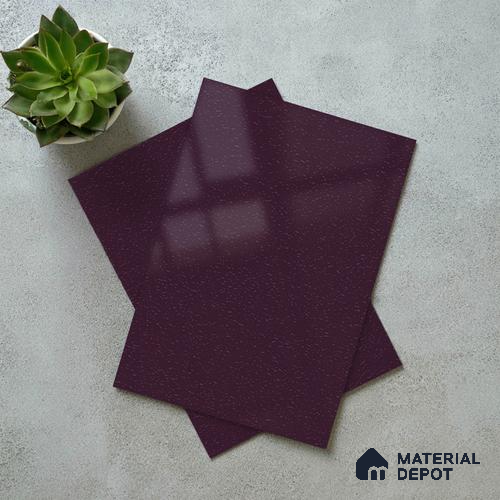Textured Solid Look LM 02937 Metallic Dark Purple 8 ft x 4 ft Textura Finish Decorative Laminate - 1 mm | Suitable for TV Unit, Wardrobe, Kitchen Cabinets