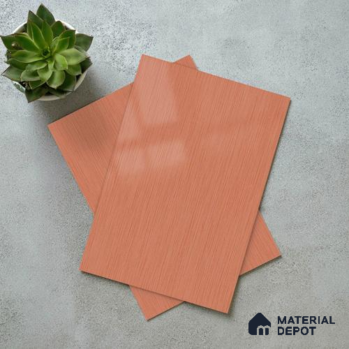 Brown Metallic Look LM 02945 Copper 8 ft x 4 ft Foil Finish Decorative Laminate - 1 mm | Suitable for TV Unit, Wardrobe, Kitchen Cabinets