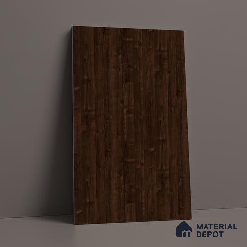 Wooden Look LM 03008 Sevilledark Wooden 8 ft x 4 ft Suede Finish Decorative Laminate - 1 mm | Suitable for TV Unit, Wardrobe, Kitchen Cabinets