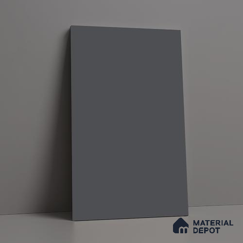 Steel Grey Solid Colors Look LM 03024 Steel 8 ft x 4 ft Zero Soft Matt Finish Decorative Laminate - 1 mm | Suitable for Living Room, Kitchen, Office