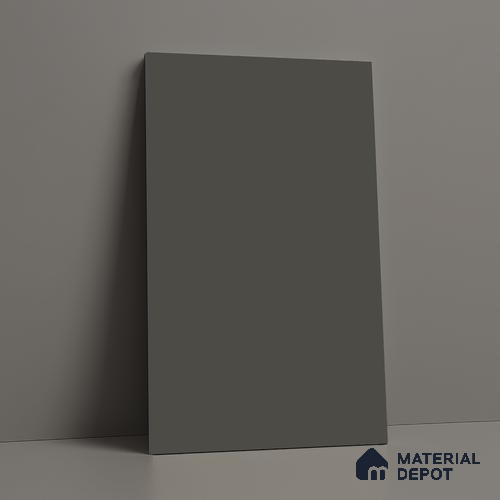 Dark Charcoal Grey Solid Colors Look LM 03027 Dark Dark Charcoal Grey 8 ft x 4 ft Zero Soft Matt Finish Decorative Laminate - 1 mm | Suitable for Living Room, Kitchen, Office
