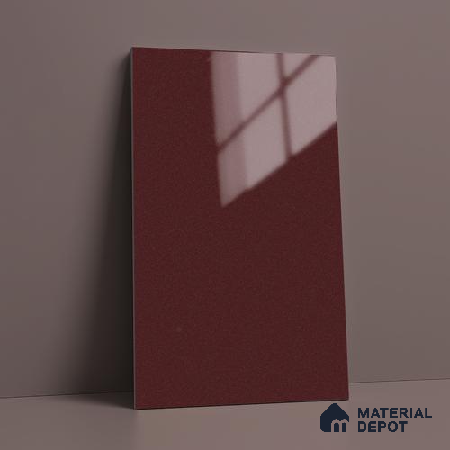 Metallic Chocolate Brown Solid Colors Look LM 03039 Metallic Choco 8 ft x 4 ft Metallic Glossy Finish Decorative Laminate - 1 mm | Suitable for Living Room, Kitchen, Office