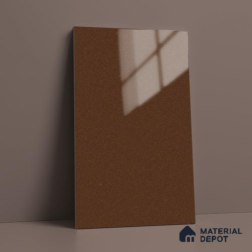 Metallic Golden Brown Solid Colors Look LM 03040 Metallic Golden 8 ft x 4 ft Metallic Glossy Finish Decorative Laminate - 1 mm | Suitable for Living Room, Kitchen, Office