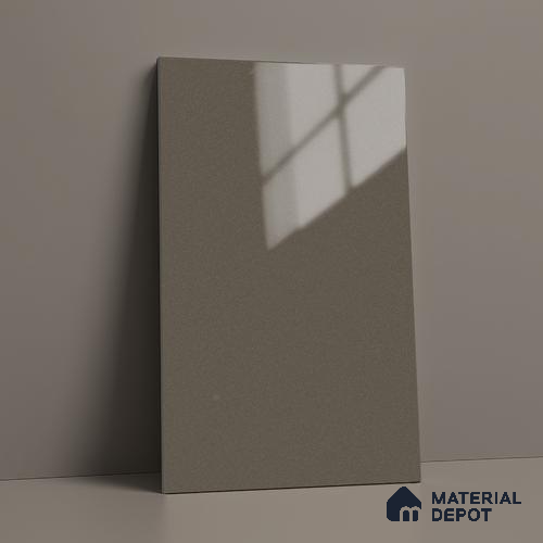 Metallic Espresso Brown Solid Colors Look LM 03042 Metallic Black 8 ft x 4 ft Metallic Glossy Finish Decorative Laminate - 1 mm | Suitable for Living Room, Kitchen, Office