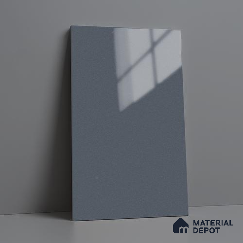 Blue Solid Colors Look LM 03044 Metallic Blue 8 ft x 4 ft Metallic Glossy Finish Decorative Laminate - 1 mm | Suitable for Living Room, Kitchen, Office