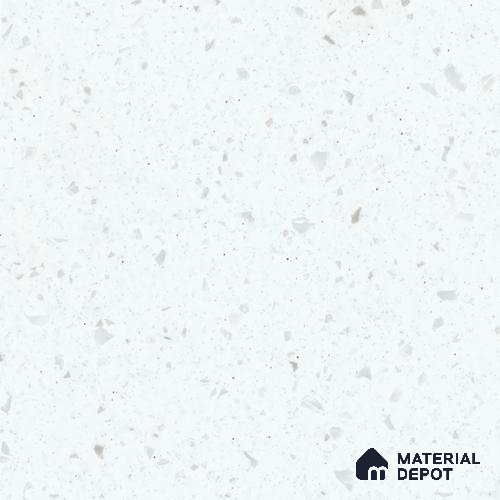 W001 Ice Queen 12.07 ft x 2.49 ft Bendable Acrylic Solid Surface Corian - 12 mm