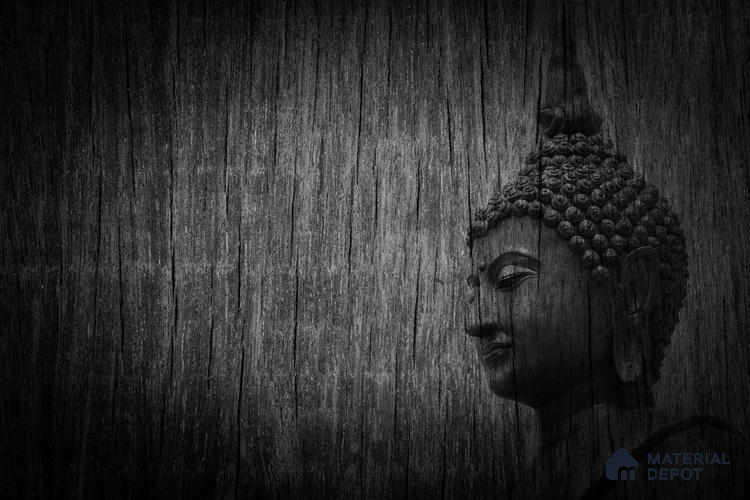 BUD - 15A | Bhuddha Series Abstract Look 40 inches Sandblast Paper (Customized Size Wallpaper)