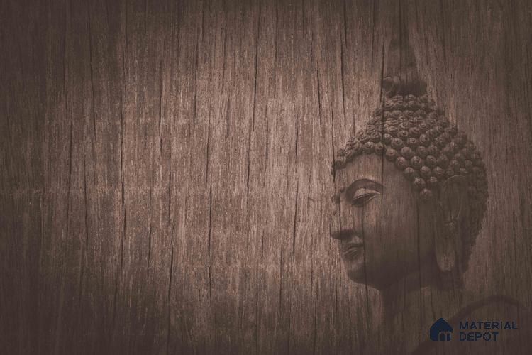 BUD - 15B | Bhuddha Series Abstract Look 52 inches Economy Paper (Customized Size Wallpaper)