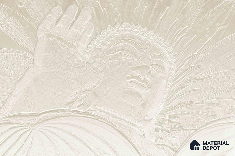 BUD - 17 | Bhuddha Series Abstract Look 40 inches Sandblast Paper (Customized Size Wallpaper)