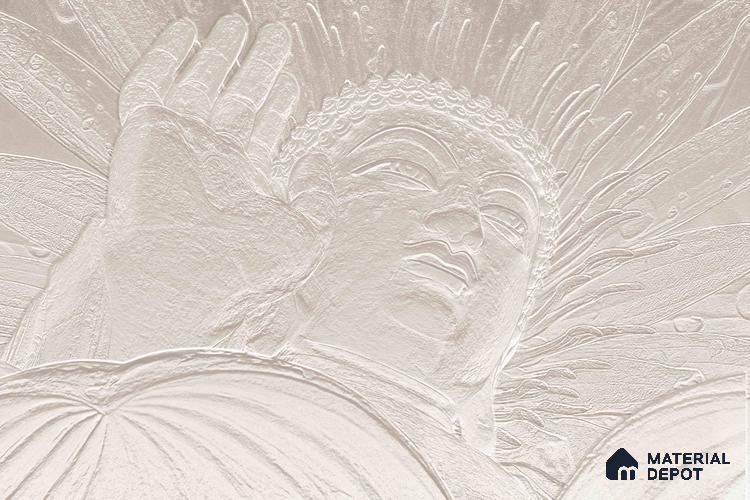 BUD - 17B | Bhuddha Series Abstract Look 50 inches Premium Paper (Customized Size Wallpaper)