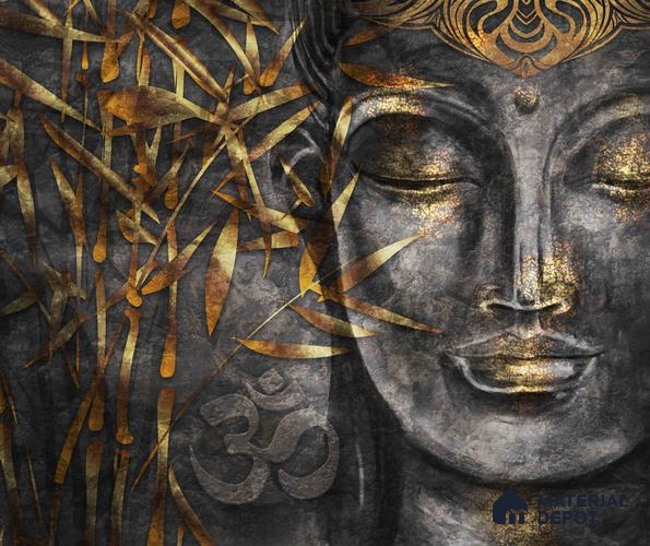 BUD - 24 | Bhuddha Series Abstract Look 40 inches Sandblast Paper (Customized Size Wallpaper)