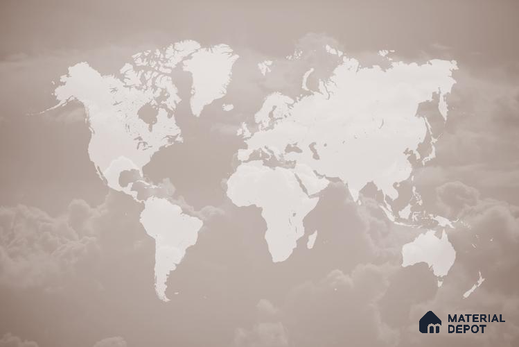 MAP - 01 B | Map Series Map Look 52 inches Economy Paper (Customized Size Wallpaper)