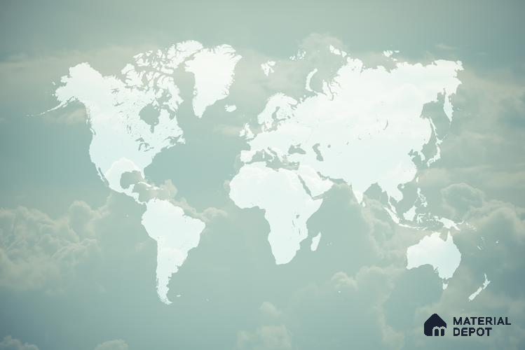 MAP - 01 | Map Series Map Look 40 inches Sandblast Paper (Customized Size Wallpaper)