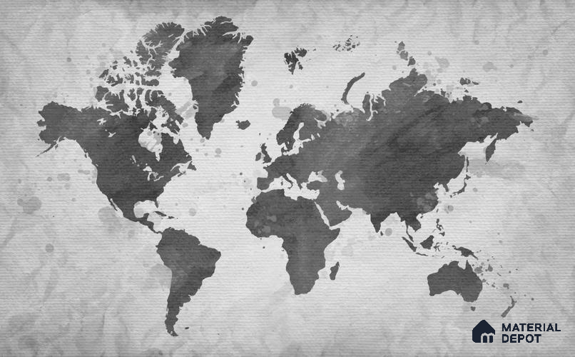 MAP - 03 A | Map Series Map Look 50 inches Premium Paper (Customized Size Wallpaper)