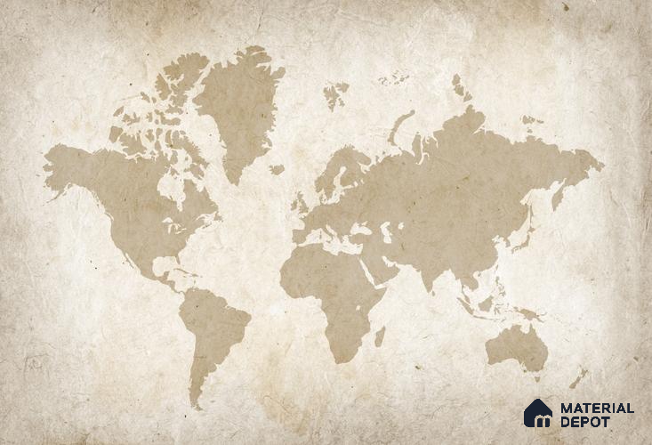 MAP - 07 | Map Series Map Look 50 inches Premium Paper (Customized Size Wallpaper)