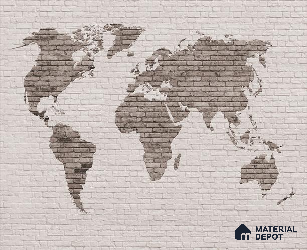 MAP - 10 B | Map Series Map Look 40 inches Canvas Paper (Customized Size Wallpaper)