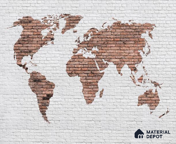 MAP - 10 | Map Series Map Look 40 inches Sandblast Paper (Customized Size Wallpaper)