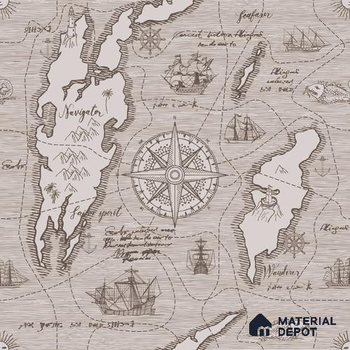 MAP - 13 B | Map Series Map Look 52 inches Economy Paper (Customized Size Wallpaper)