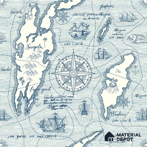 MAP - 13 | Map Series Map Look 40 inches Sandblast Paper (Customized Size Wallpaper)