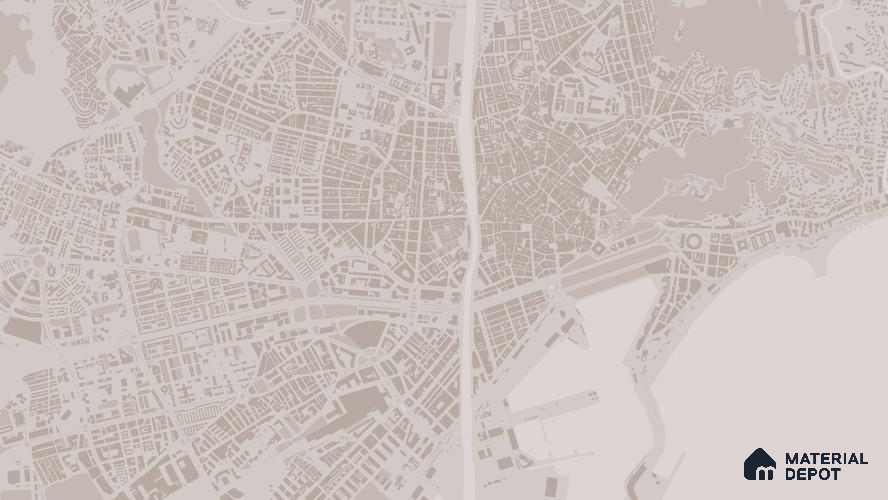 MAP - 16 B | Map Series Map Look 50 inches Premium Paper (Customized Size Wallpaper)