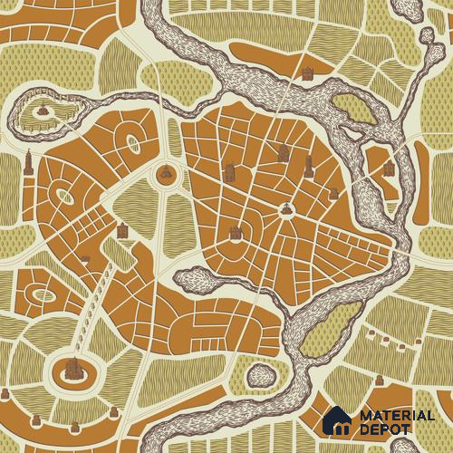 MAP - 18 | Map Series Map Look 52 inches Economy Paper (Customized Size Wallpaper)