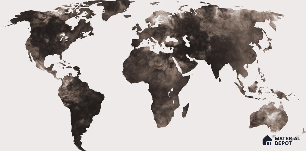 MAP - 21 B | Map Series Map Look 52 inches Economy Paper (Customized Size Wallpaper)