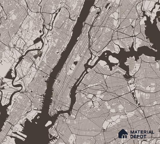 MAP - 22 B | Map Series Map Look 50 inches Premium Paper (Customized Size Wallpaper)