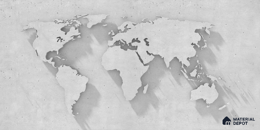 MAP - 23 A | Map Series Map Look 40 inches Sandblast Paper (Customized Size Wallpaper)