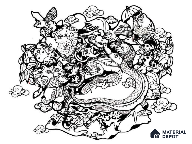 MDY003 | Kid Series Abstract Look 40 inches Sandblast Paper (Customized Size Wallpaper)