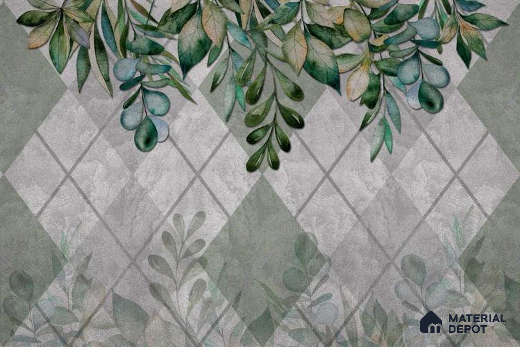 MIND048 | Murals Series Florals Look 50 inches Premium Paper (Customized Size Wallpaper)