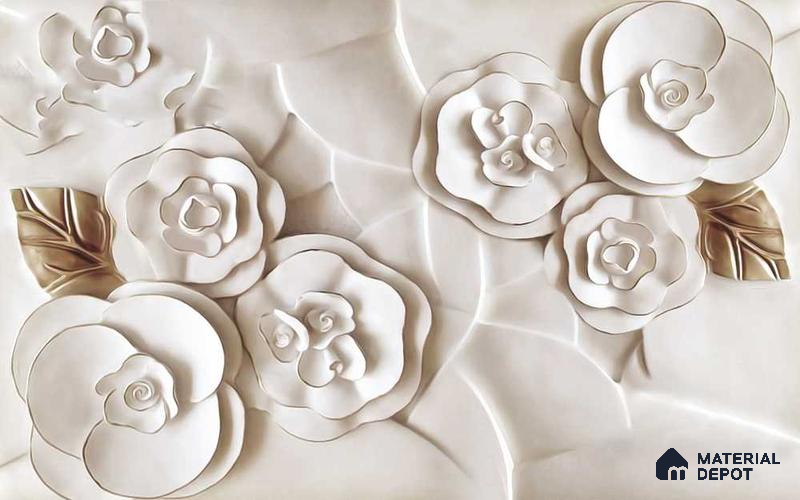 MIND089 | Murals Series Florals Look 50 inches Premium Paper (Customized Size Wallpaper)