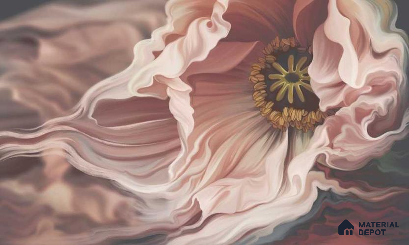 MIND090 | Murals Series Florals Look 52 inches Economy Paper (Customized Size Wallpaper)