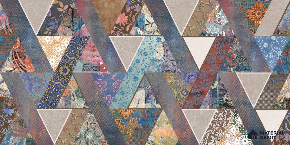 MIND98 | Murals Series Geometric Look 40 inches Sandblast Paper (Customized Size Wallpaper)