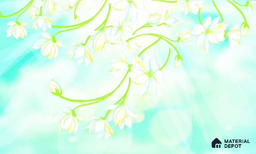 MOS034 | Murals Series Florals Look 40 inches Sandblast Paper (Customized Size Wallpaper)