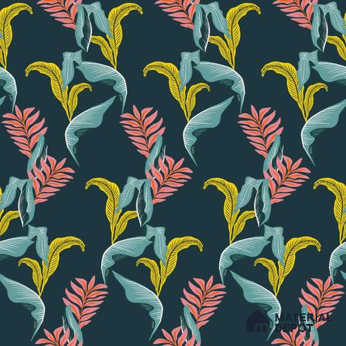 PAK006-4 | Modern Series Florals Look 40 inches Canvas Paper (Customized Size Wallpaper)