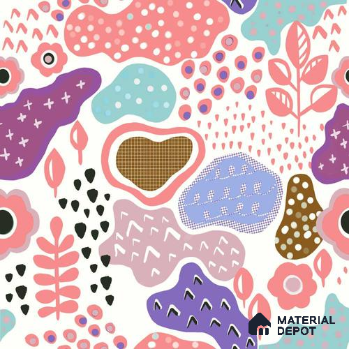PAK035 - 3 | Kid Series Abstract Look 40 inches Sandblast Paper (Customized Size Wallpaper)