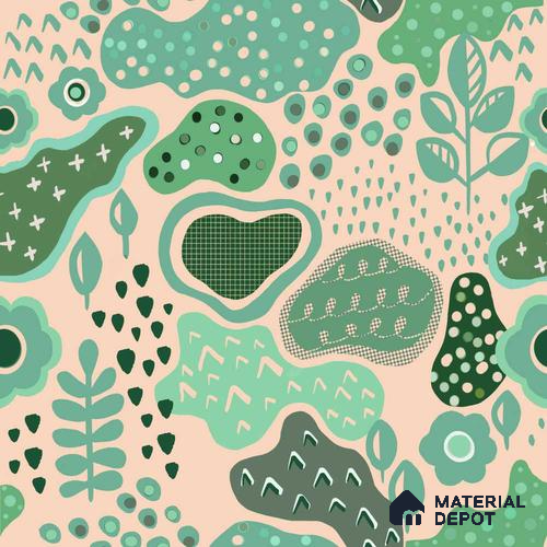 PAK035 - 5 | Kid Series Abstract Look 52 inches Economy Paper (Customized Size Wallpaper)