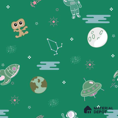 PDK007 - 1 | Kid Series Space Look 40 inches Sandblast Paper (Customized Size Wallpaper)