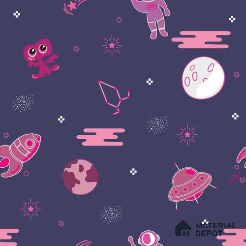 PDK007 - 5 | Kid Series Space Look 50 inches Premium Paper (Customized Size Wallpaper)
